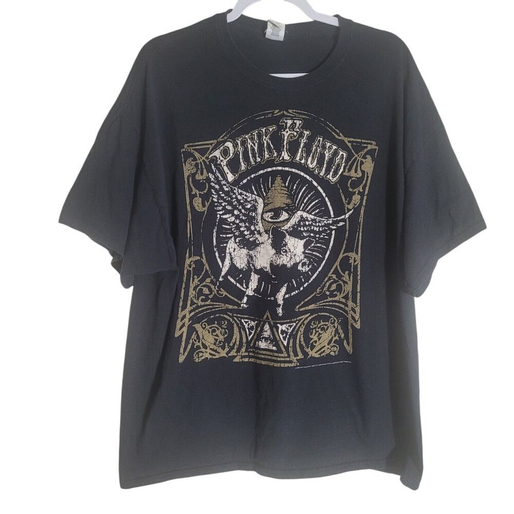 Pink Floyd Band Tee Shirt Men's Size 2XL Black 2008 Flying Pig Gildan Tag